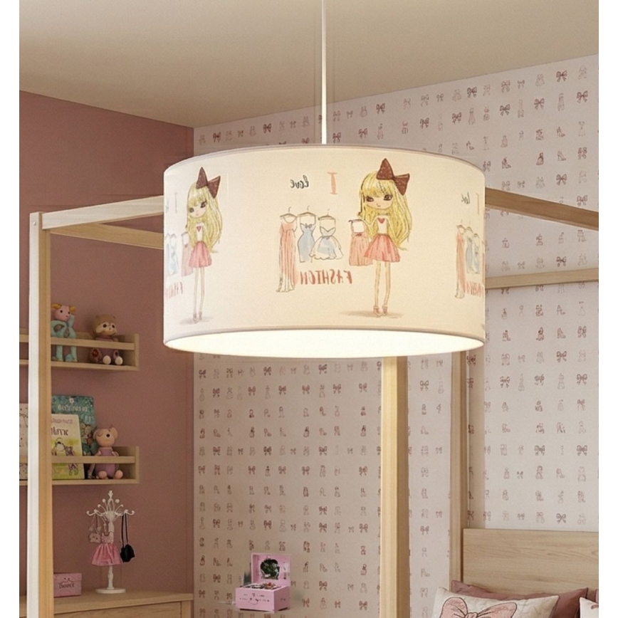 Kinderhanglamp GIRLS VIBES 1xE27/60W/230V pr. 40 cm Ik hou van mode