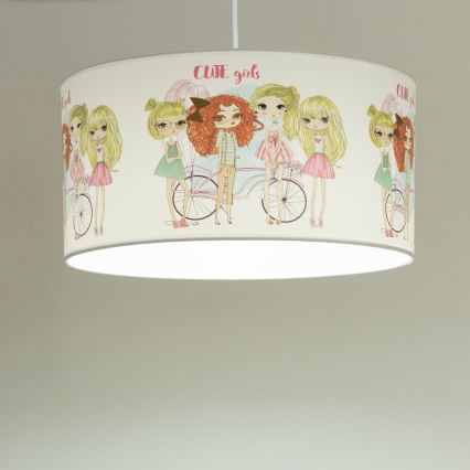 Kinderhanglamp GIRLS VIBES 1xE27/60W/230V Ø 40 cm voor meisjes