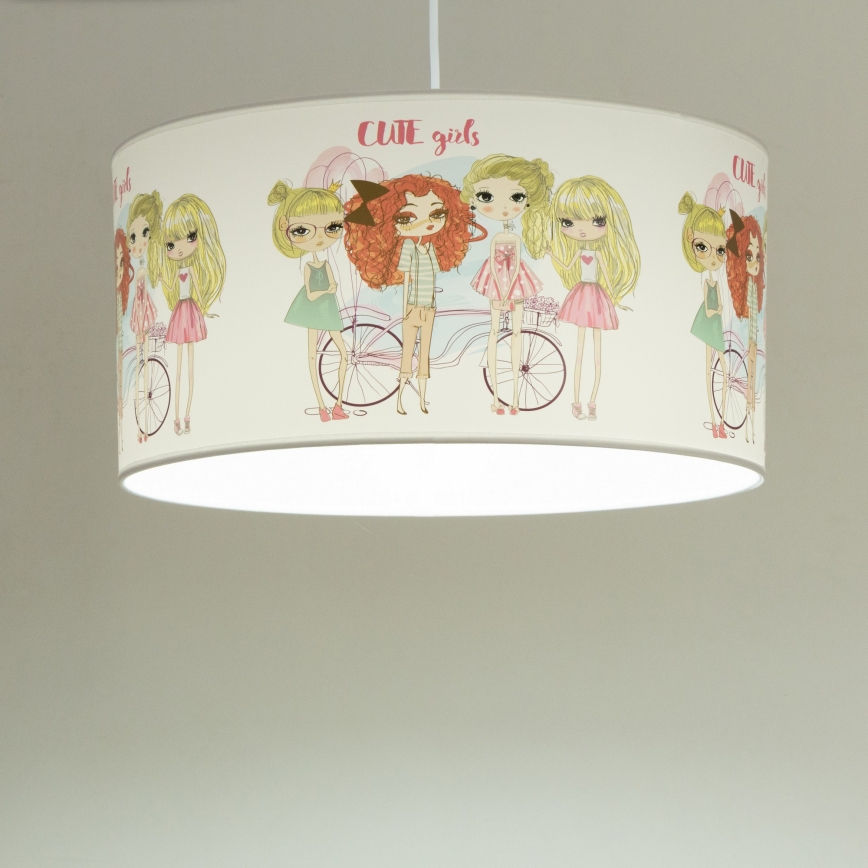 Kinderhanglamp GIRLS VIBES 1xE27/60W/230V Ø 40 cm voor meisjes
