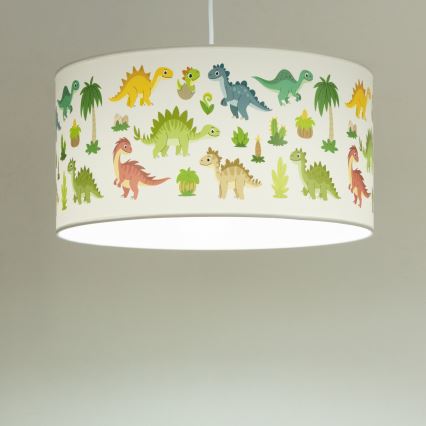 Kinderhanglamp KIDS ROOM 1x E27/60W/230V Ø 40 cm dinosaurus