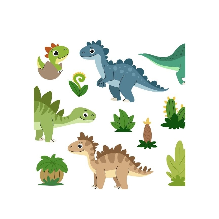 Kinderhanglamp KIDS ROOM 1x E27/60W/230V Ø 40 cm dinosaurus