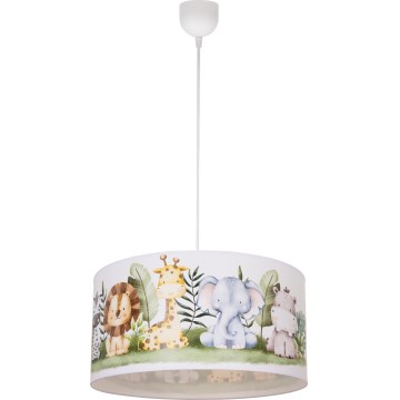 Kinderhanglamp KIDS ROOM 1xE27/60W/230V pr. 40 cm jungle
