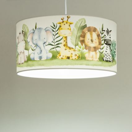 Kinderhanglamp KIDS ROOM 1xE27/60W/230V pr. 40 cm jungle