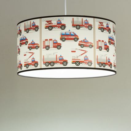Kinderhanglamp KIDS ROOM 1xE27/60W/230V Ø 40 cm brandweer