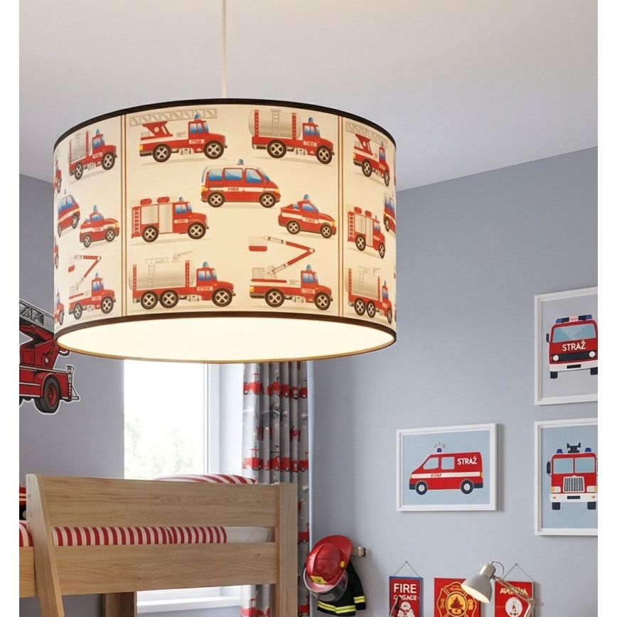 Kinderhanglamp KIDS ROOM 1xE27/60W/230V Ø 40 cm brandweer