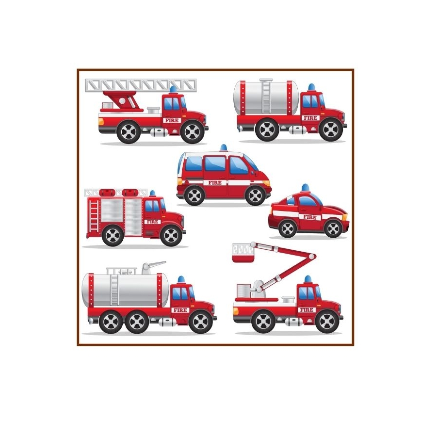 Kinderhanglamp KIDS ROOM 1xE27/60W/230V Ø 40 cm brandweer