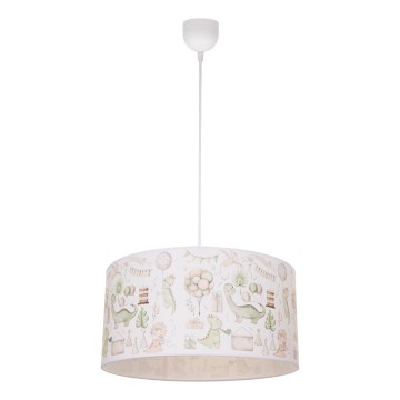 Kinderhanglamp KIDS ROOM 1xE27/60W/230V Ø 40 cm dinosaurus
