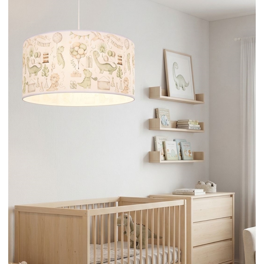 Kinderhanglamp KIDS ROOM 1xE27/60W/230V Ø 40 cm dinosaurus