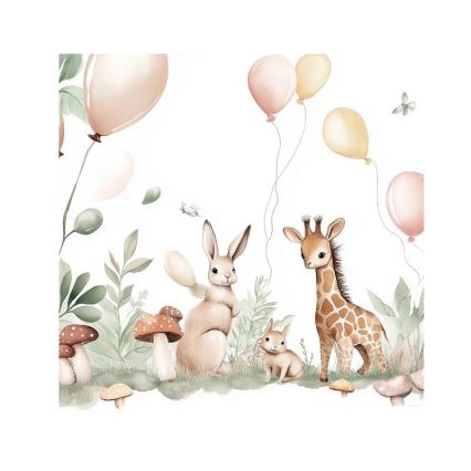 Kinderhanglamp KIDS ROOM 1xE27/60W/230V Ø 40 cm, met dieren