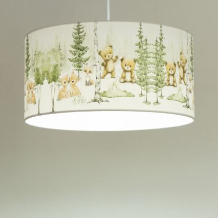 Kinderhanglamp KIDS ROOM 1xE27/60W/230V Ø 40 cm met dieren
