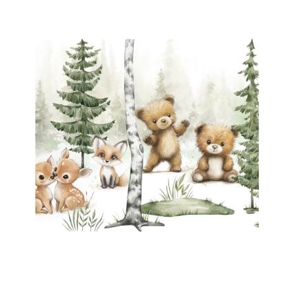 Kinderhanglamp KIDS ROOM 1xE27/60W/230V Ø 40 cm met dieren