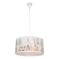 Kinderhanglamp KIDS ROOM 1xE27/60W/230V Ø 40 cm met dierenmotief