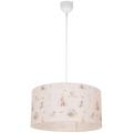 Kinderhanglamp KIDS ROOM 1xE27/60W/230V Ø 40 cm – speels dierenmotief