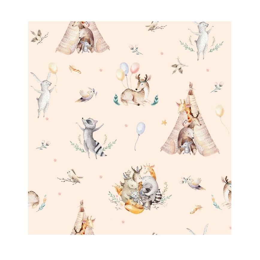 Kinderhanglamp KIDS ROOM 1xE27/60W/230V Ø 40 cm – speels dierenmotief