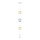 Kinderhanglamp STARS met snoer 1xE27/20W/230V geel/blauw/wit