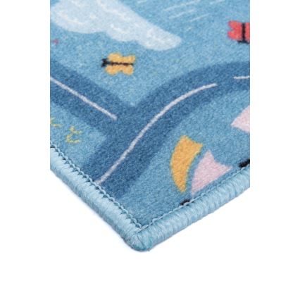 Kinderkleed STELLA STREETS 120x170 cm blauw/stad