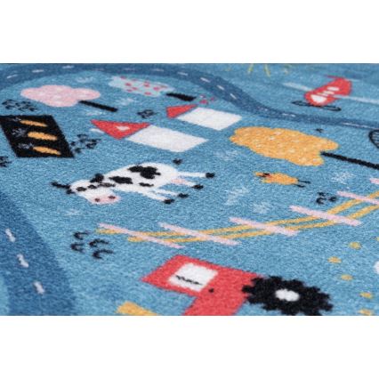 Kinderkleed STELLA STREETS 80x100 cm blauw/stad