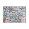 Kinderkleed STELLA STREETS 80x100 cm turkoois/stad