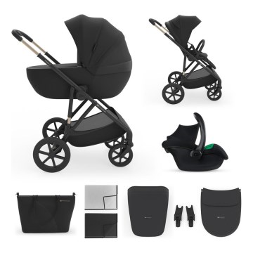 KINDERKRAFT - 3-in-1 combi-kinderwagen PRIME 3 Venezian Black