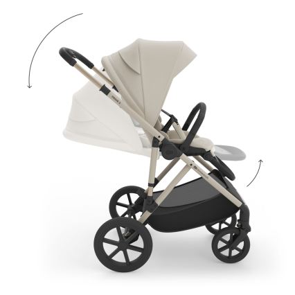KINDERKRAFT - 3-in-1 combinatiekinderwagen PRIME 3 Sand Dune