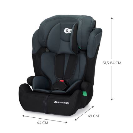 KINDERKRAFT - Autostoel COMFORT UP i-Maat (76-150 cm) donker