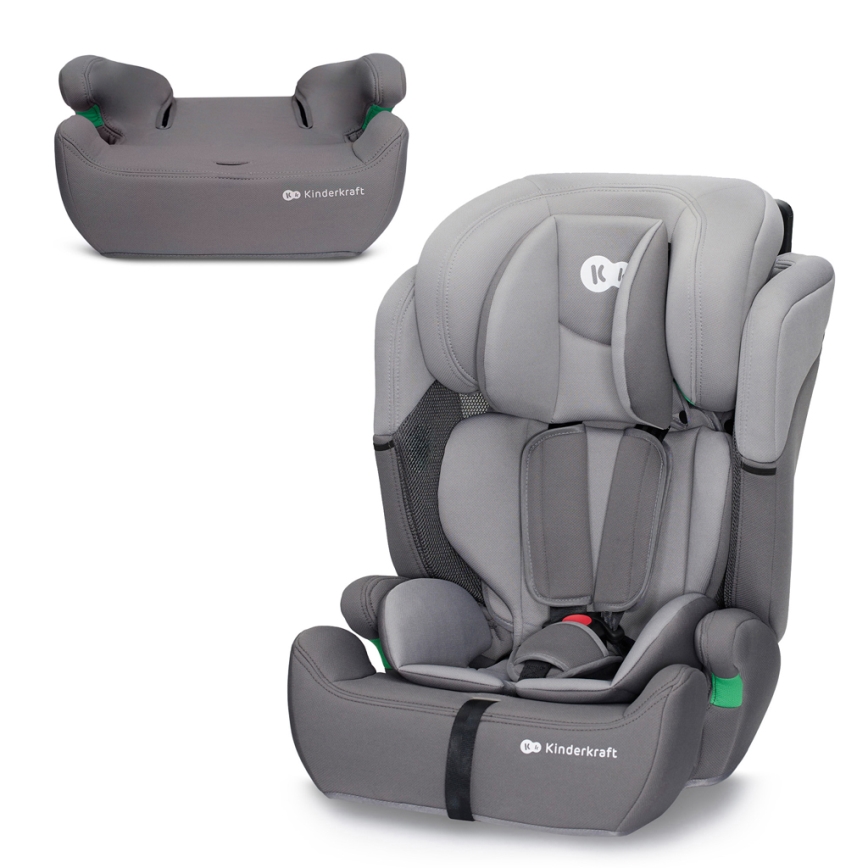 KINDERKRAFT - Autostoel COMFORT UP i-Maat (76-150 cm) lichtgrijs