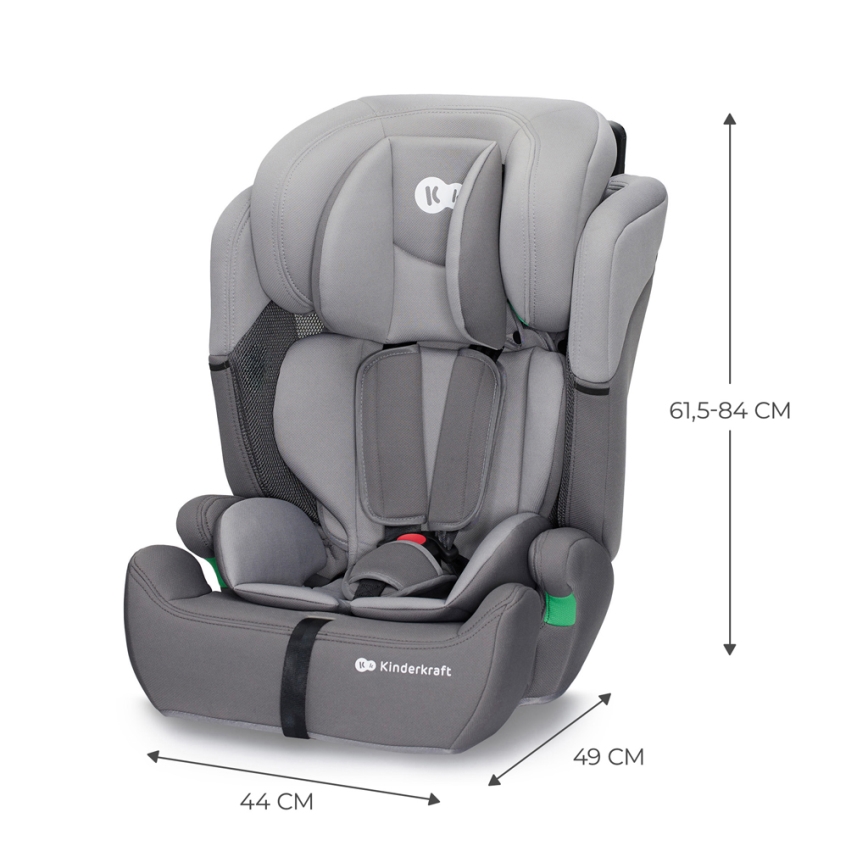 KINDERKRAFT - Autostoel COMFORT UP i-Maat (76-150 cm) lichtgrijs