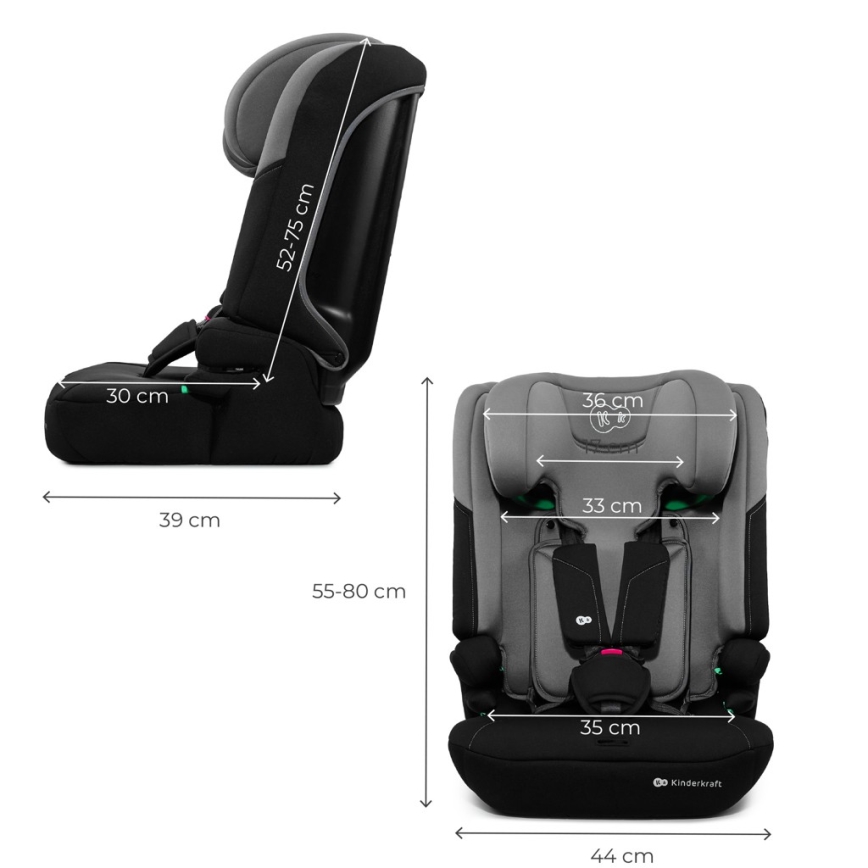 KINDERKRAFT - Autostoel I-COMFY i-Size 76-150 cm grijs