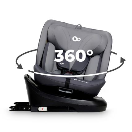 KINDERKRAFT - Autostoel I-GROW i-Maat (40-150 cm) grijs