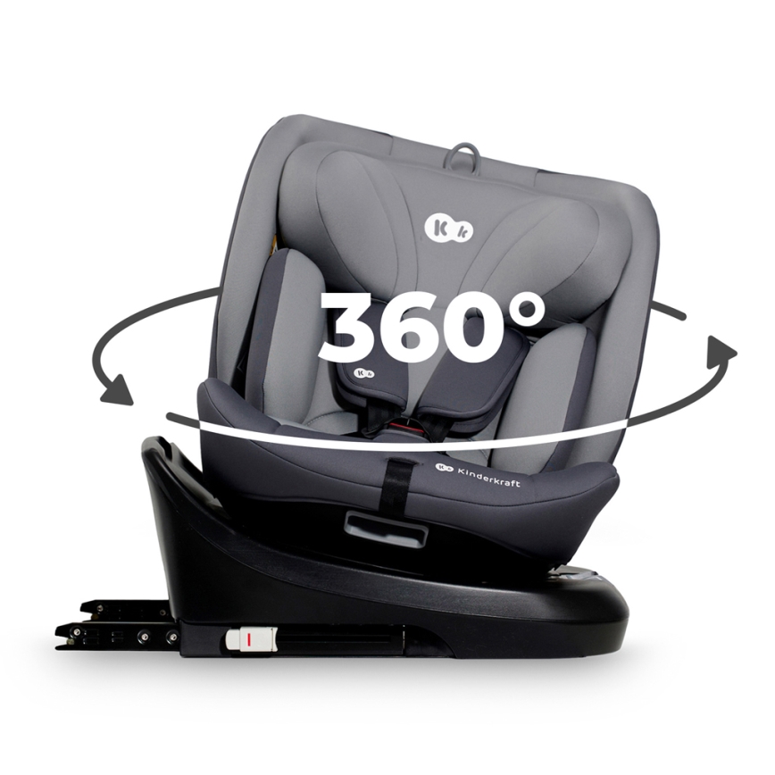 KINDERKRAFT - Autostoel I-GROW i-Maat (40-150 cm) grijs