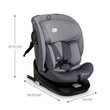 KINDERKRAFT - Autostoel I-GROW i-Maat (40-150 cm) grijs