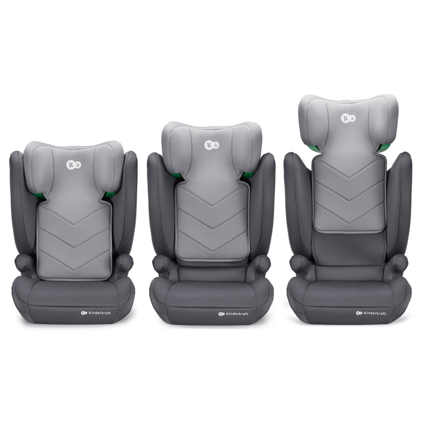 KINDERKRAFT - Autostoel I-SPARK i-Maat (100-150 cm) grijs