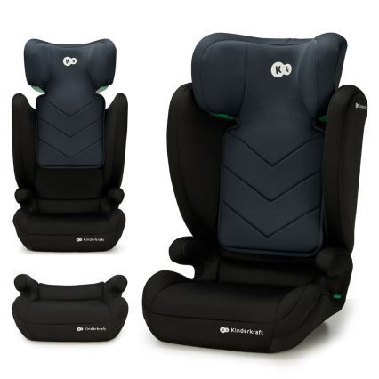 KINDERKRAFT - Autostoel I-SPARK i-Maat (100-150 cm) zwart