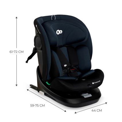KINDERKRAFT - Autostoel met draaibasis I-GROW i-Size (40-150 cm) zwart