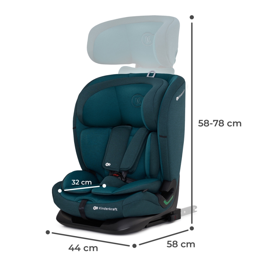 KINDERKRAFT - Autostoel ONETO 3 i-Maat (76-150 cm) + Isofix Harbor blauw