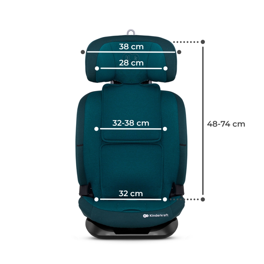 KINDERKRAFT - Autostoel ONETO 3 i-Maat (76-150 cm) + Isofix Harbor blauw