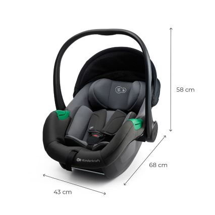 KINDERKRAFT - Autostoeltje MINK PRO 2 40-87 cm (0-13 kg) grijs