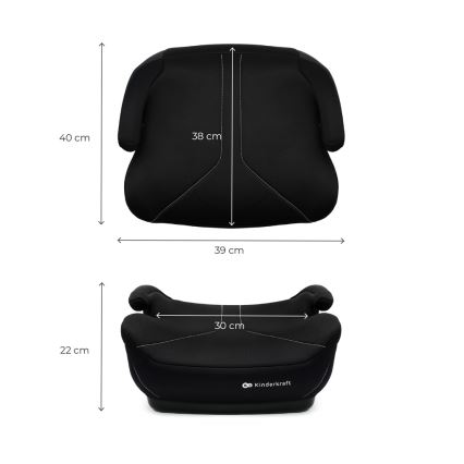 KINDERKRAFT - Autozitverhoger I-BOOST 2 125–150 cm zwart