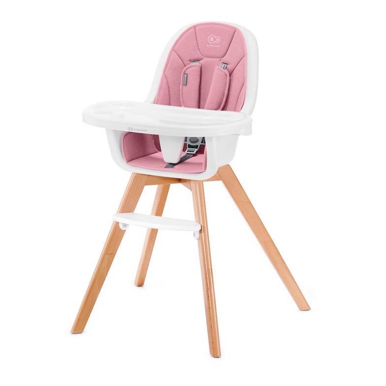 KINDERKRAFT - Baby eetstoel 2in1 TIXI roze