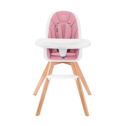 KINDERKRAFT - Baby eetstoel 2in1 TIXI roze