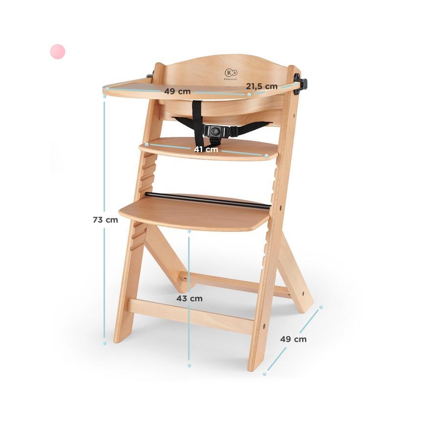 KINDERKRAFT - Baby eetstoel ENOCK beige