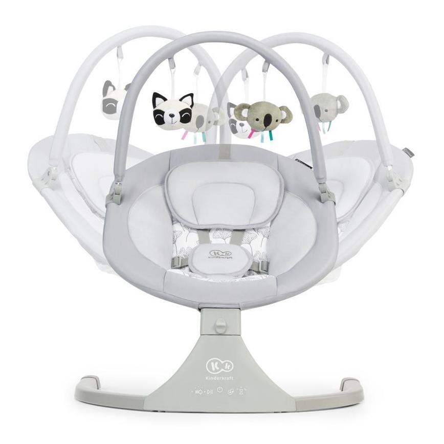 KINDERKRAFT - Baby vibrerende schommel met melodie 2in1 LULI