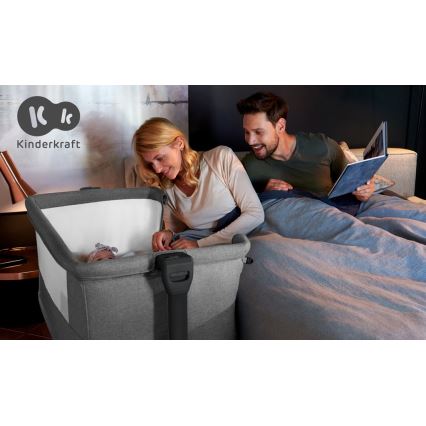 KINDERKRAFT - Baby wieg NESTE GROW donker