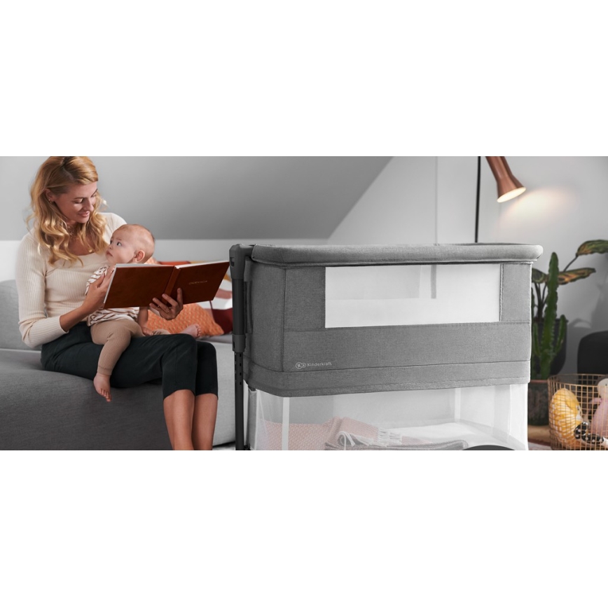 KINDERKRAFT - Baby wieg NESTE GROW donker