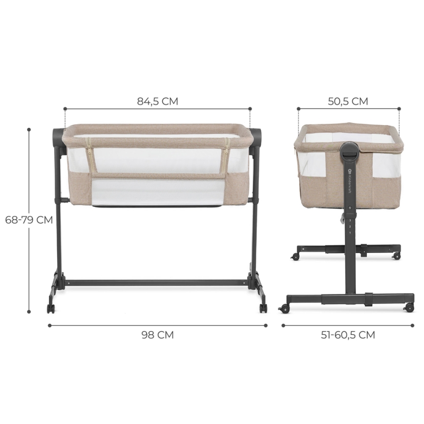 KINDERKRAFT - Baby wieg NESTE UP 2 beige