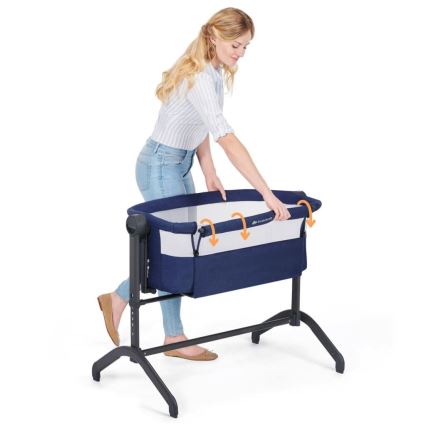 KINDERKRAFT - Babybedje 2in1 BEA blauw