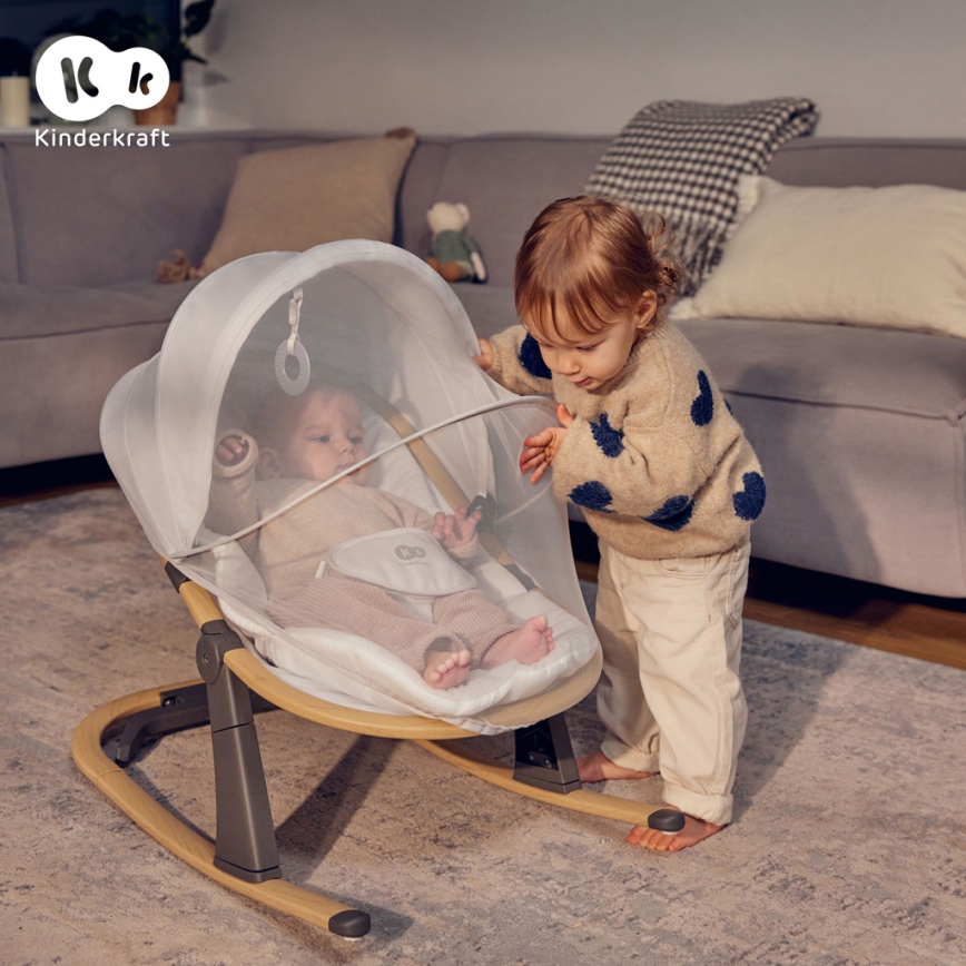 KINDERKRAFT - Babyligstoel ELSU grijs