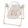 KINDERKRAFT - Babyswing met melodie SWINGEE beige 4xAAA/230V