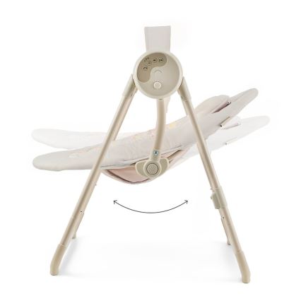 KINDERKRAFT - Babyswing met melodie SWINGEE beige 4xAAA/230V