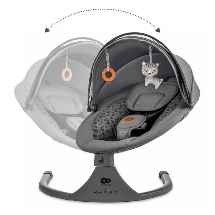 KINDERKRAFT - Babywip met melodie 2in1 LUMI 4xAAA donker